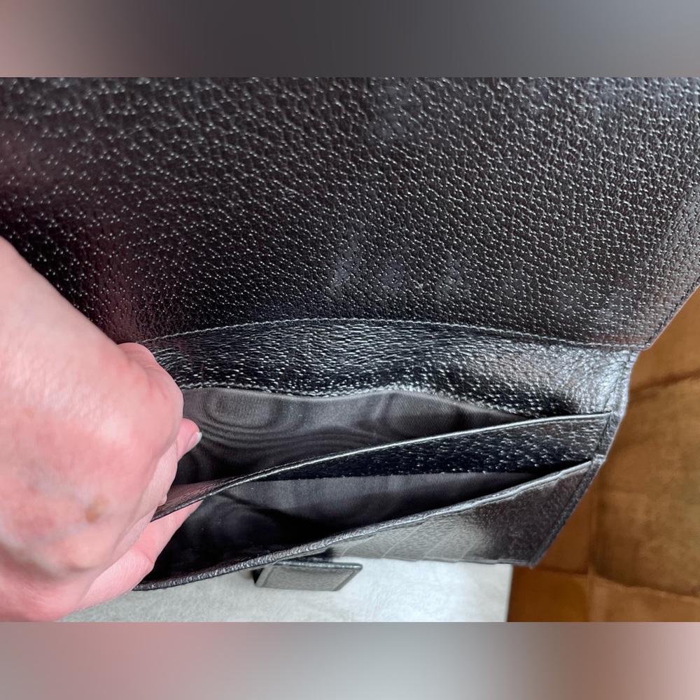 GUCCI Black Supreme Canvas and Leather Wallet - Picture 7 of 16